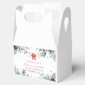 Christmas Baby Clothes Merry Little Baby Shower フェイバーボックス (オープン)