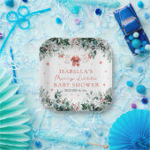 Christmas Baby Clothes Merry Little Baby Shower ペーパープレート (パーティー)