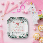 Christmas Baby Clothes Merry Little Baby Shower ペーパープレート (パーティー)