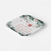 Christmas Baby Clothes Merry Little Baby Shower ペーパープレート (傾斜あり)