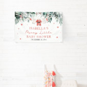 Christmas Baby Clothes Merry Little Baby Shower 横断幕 (インサイチュ)