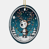 Christmas Baby Reindeer Ornament セラミックオーナメント (右)