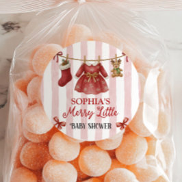 Christmas Baby Shower ラウンドシール