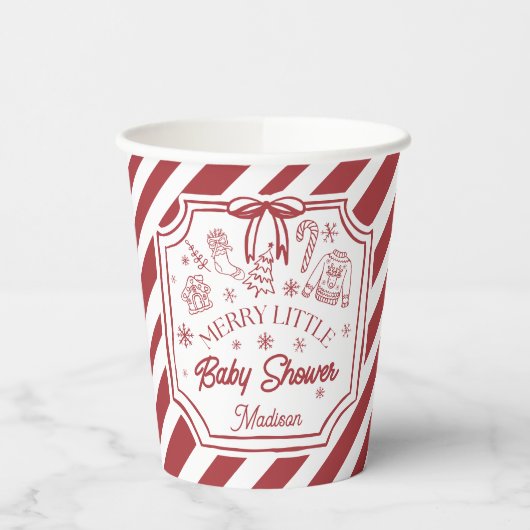 Christmas Baby Shower 紙コップ (左)