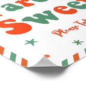 Christmas Baby Shower Babies are Sweet Favors ポスター (角)