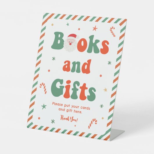 Christmas Baby Shower Books and Gifts 台座サイン (正面)