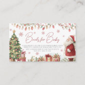 Christmas Baby Shower Books for Baby Card エンクロージャーカード (正面)