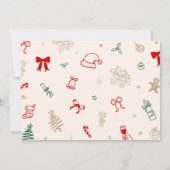 Christmas Baby Shower Family Traditions Game Card 招待状 (裏面)