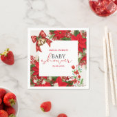 Christmas baby shower festive   スタンダードカクテルナプキン (インサイチュ)