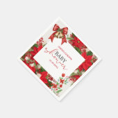 Christmas baby shower festive   スタンダードカクテルナプキン (角)
