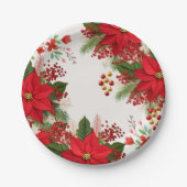 Christmas baby shower festive   ペーパープレート (正面)
