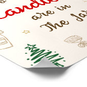 Christmas Baby Shower Guess How Many Candies ポスター (角)