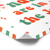 Christmas Baby Shower Guess How Many Candies ポスター (角)