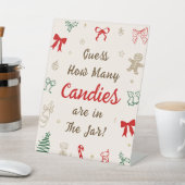 Christmas Baby Shower Guess How Many Candies Game 台座サイン (インサイチュ)
