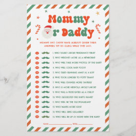 Christmas Baby Shower Guess Who Game