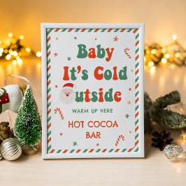 Christmas Baby Shower  Hot Cocoa Bar ポスター