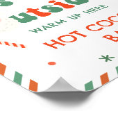 Christmas Baby Shower  Hot Cocoa Bar ポスター (角)