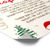 Christmas Baby Shower Late Night Diapers  ポスター (角)