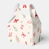 Christmas Baby Shower Merry Little Thank You フェイバーボックス (裏面サイド)