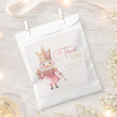 Christmas Baby Shower Pink Nutcracker  フェイバーバッグ (クリップ留めされた状態)