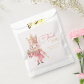 Christmas Baby Shower Pink Nutcracker  フェイバーバッグ (封をした状態)
