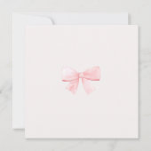 Christmas Baby Shower Pink Nutcracker Thank You サンキューカード (裏面)