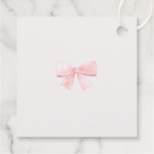 Christmas Baby Shower Pink Nutcracker Thank You フェイバータグ (裏面)