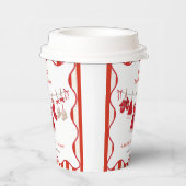 Christmas Baby Shower | Santa Clothes Red & White 紙コップ (右)