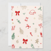 Christmas Baby Shower Who knows Mommy best Card 招待状 (裏面)