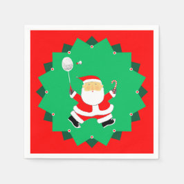Christmas Badminton スタンダードカクテルナプキン