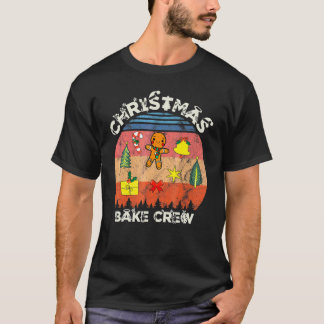 Christmas Bak Crew Pajamas Family Gingerbread Sant Tシャツ