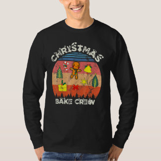 Christmas Bak Crew Pajamas Family Gingerbread Sant Tシャツ