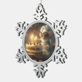 Christmas Bakery by Fabulous Mice Baker スノーフレークピューターオーナメント (右)