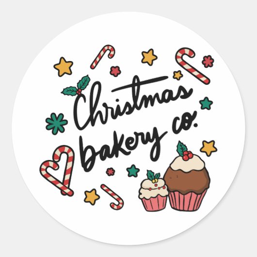 Christmas Bakery Co. ラウンドシール (正面)