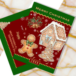 Christmas Baking Card, House, Gingerbread Man シーズンカード