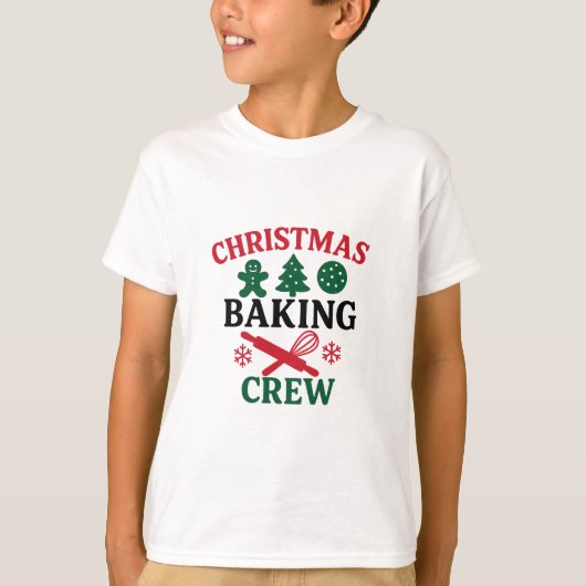 Christmas Baking Crew boy Tシャツ (正面)