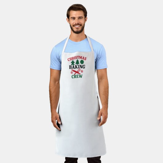 Christmas Baking Crew Dad エプロン (着用した状態)