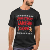 Christmas Baking Crew Gingerbread Men With Xmas Ha Tシャツ (正面)
