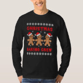 Christmas Baking Crew Gingerbread Men With Xmas Ha Tシャツ (正面)