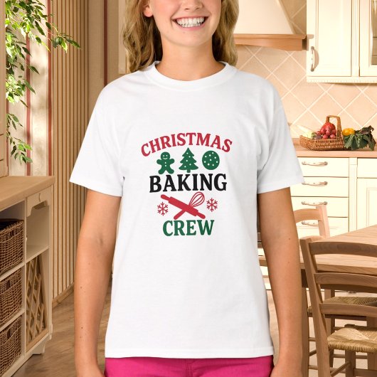 Christmas Baking Crew girl Tシャツ