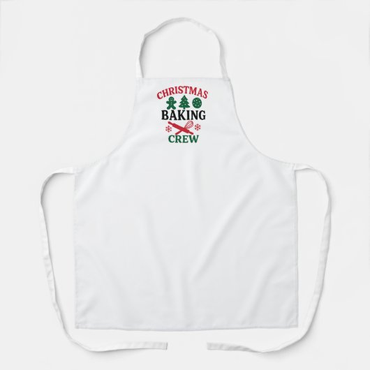 Christmas Baking Crew Mom  エプロン (正面)