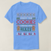 Christmas Baking I Make Cookies Rules Ugly Xmas Sw Tシャツ (デザイン正面)