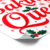 Christmas Baking Queen Funny Xmas Cookie Lover Wom ポスター (角)