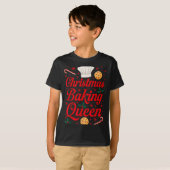 Christmas Baking Queen Funny Xmas Cookie Lover Wom Tシャツ (正面フル)