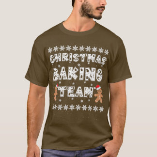 Christmas Baking Team Gingerbread Men with Xmas Ha Tシャツ