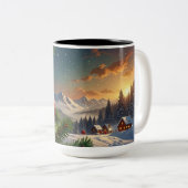 christmas ball ツートーンマグカップ (正面右)