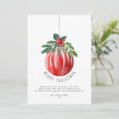 Christmas Ball Merry Christmas Non Photo シーズンカード (スタンド正面)