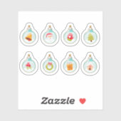 Christmas ball ornaments sticker collection シール (シート)