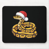Christmas Ball Python Ugly Xmas Sweater Snake Love マウスパッド (正面)