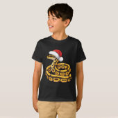 Christmas Ball Python Ugly Xmas Sweater Snake Love Tシャツ (正面フル)
